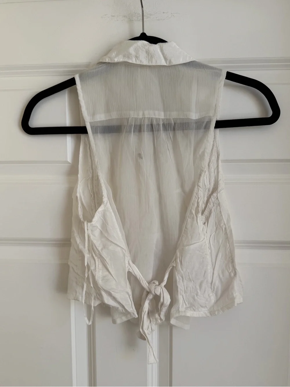 Free People Drive Back Pintuck Sleeveless Blouse XS - Picture 4 of 7